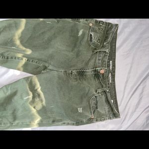 Olive ripped jeans from old navy